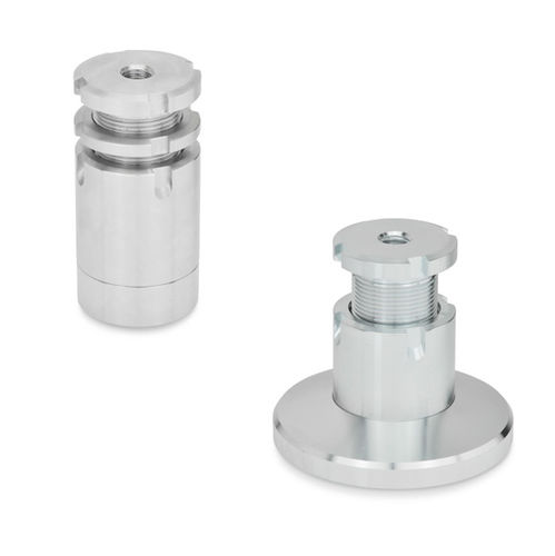 Pé de máquina - GN 360 - Otto Ganter GmbH & Co. KG - em aço inoxidável / em aço / de nivelamento