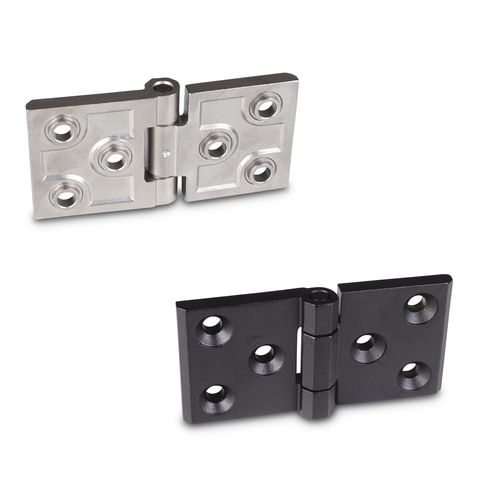 Dobradiça em aço inoxidável - GN 237.3 - Otto Ganter GmbH & Co. KG - de parafusar / 180° / para cargas pesadas