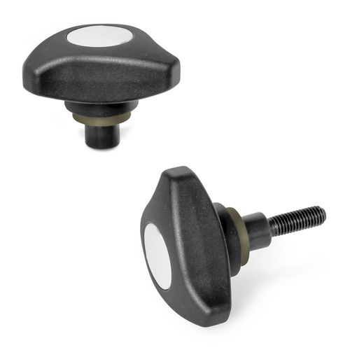 Manípulo com limitador de torque - GN 3664 - Otto Ganter GmbH & Co. KG - com rosca / de três lóbulos / em poliamida