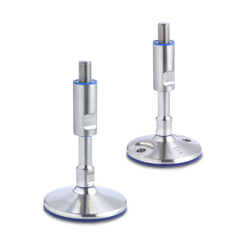 Pé de máquina - GN 20 - Otto Ganter GmbH & Co. KG - em NBR / em aço inoxidável / ajustável