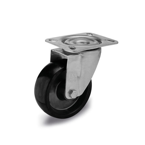 Rodízio giratório - GN 22894 - Otto Ganter GmbH & Co. KG - com placa de fixação / para carrinho / para cargas médias