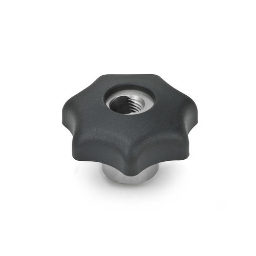 Manípulo com rosca - GN 6336.3 - Otto Ganter GmbH & Co. KG - tipo estrela / em aço zincado / em poliamida