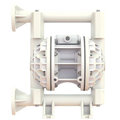 Bomba de duplo diafragma - Versa-Matic - para polímeros / de ar / com motor elétrico
