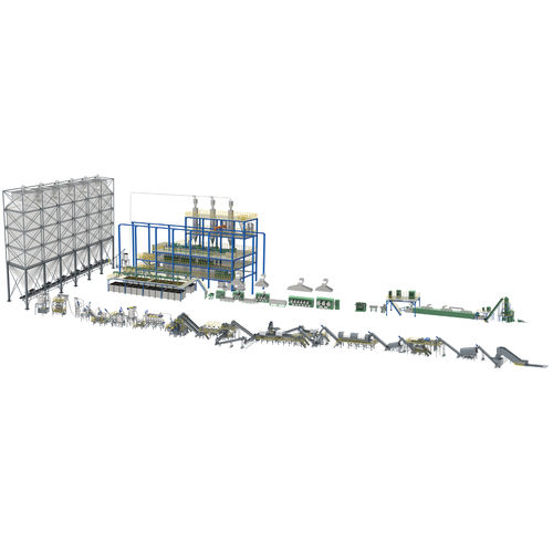 Linha de produção de não tecido - 40TPD - BORETECH - de fibras bicomponentes / automática / contínua