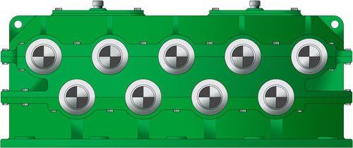 Redutor de eixos paralelos - EH4-Si - FELLAR,SA - tandem / de alta potência / para máquina de arquear e endireitar