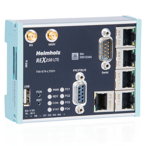 Roteador de dados - REX 250  - Helmholz GmbH & Co. KG - WAN / Ethernet / para rede