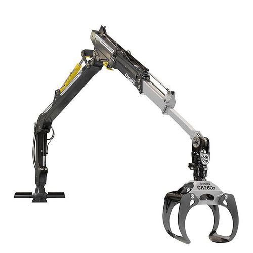 Grua florestal articulada - FC6 - Cranab - montada em trator
