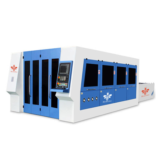 Máquina de corte a laser de fibra - HB-FL3015TC - Dalian Honeybee CNC Equipment Co., Ltd - para metais / para tubos metálicos / CNC