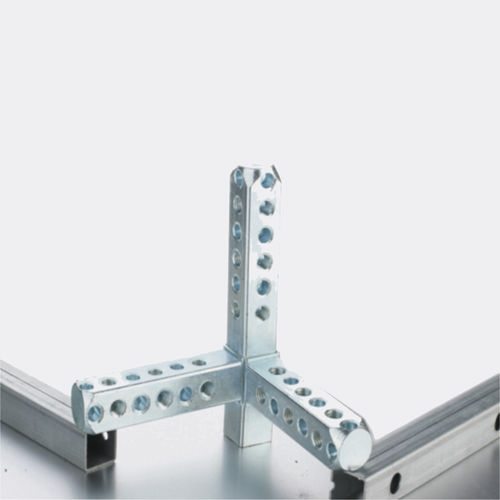 Conector de tubos em T - AN-103 - Arihant Panel Fittings Private Limited - quadrado / em aço