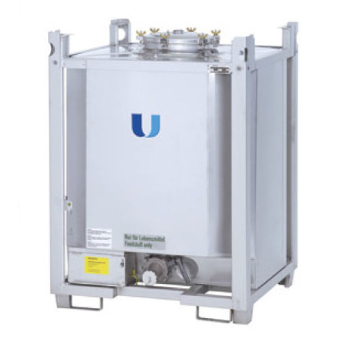 Contêiner IBC em aço inoxidável - ZBEI series - HIRSCHFELD EMBALLAGES - para líquidos / de produto químico / de acondicionamento