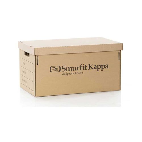 Caixa de embalagem em papelão ondulado - Jefferson Smurfit Group - para movimentação / dobrável
