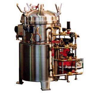 Autoclave de laboratório - AURIOL - vertical / com abertura superior / com contra-pressão