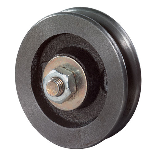 Roda monobloco - A15 series - BS Rollen GmbH - em ferro fundido / com ranhura