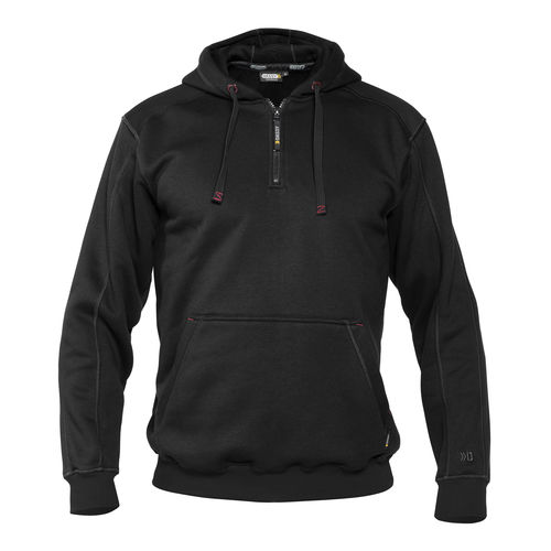 Blusa de moletom sem capuz de trabalho - Indy  - Dassy - em algodão / unissexo / com capuz