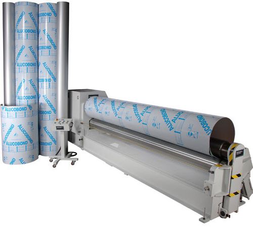 Calandra de 3 rolos - Alucobond® - Weldlogic, Inc. - de 4 rolos / hidráulica / automática