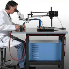 Máquina estacionária de solda TIG - Weldlogic, Inc. - manual / com microscópio digital