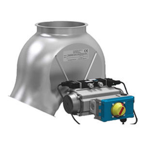 Válvula de distribuição de 2 vias - VAP Industrie - para transporte pneumático / flange redonda / ATEX