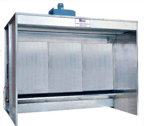 Cabine de pintura aberta - Zincvelo ZB series - CORAL - para peças de reposição / com cortina de água / ATEX