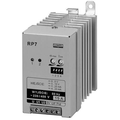 Controlador de potência monofásico - RP7 - LUMEL - para trilho DIN