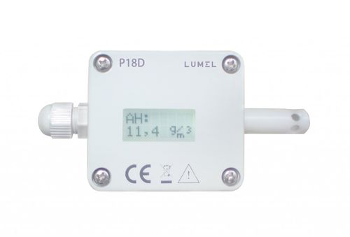 Transdutor de temperatura e umidade - P18  - LUMEL - analógico / RS-485 / digital