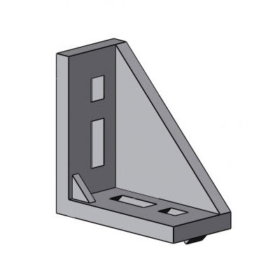 Suporte angular para montagem de perfis - 4010 A EL 01 series - TecEnMa GmbH - de alumínio / em material fundido