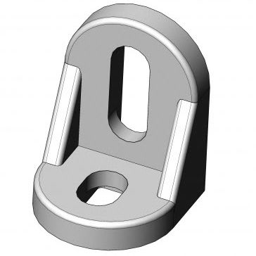 Suporte angular para perfis de alumínio - 4030 Z 3828 NA 02 - TecEnMa GmbH - para montagem / em zinco / 90°