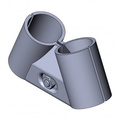 Conector para tubos redondos - 5021 S 001 SW 01 - TecEnMa GmbH - em aço / terminal