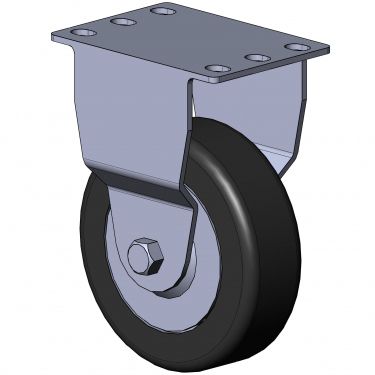 Rodízio fixo - 1310 K series - TecEnMa GmbH - com placa de fixação / em poliamida / em aço zincado