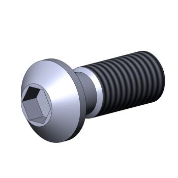 Parafuso de cabeça abaulada - 3510 S-VZ 01 series - TecEnMa GmbH - allen sextavado interno / em aço zincado
