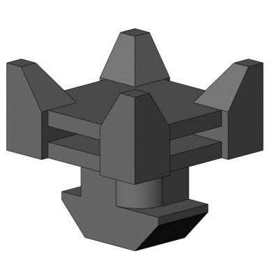 Base para abraçadeira em poliamida - 6332 K 02 SW 01 series - TecEnMa GmbH