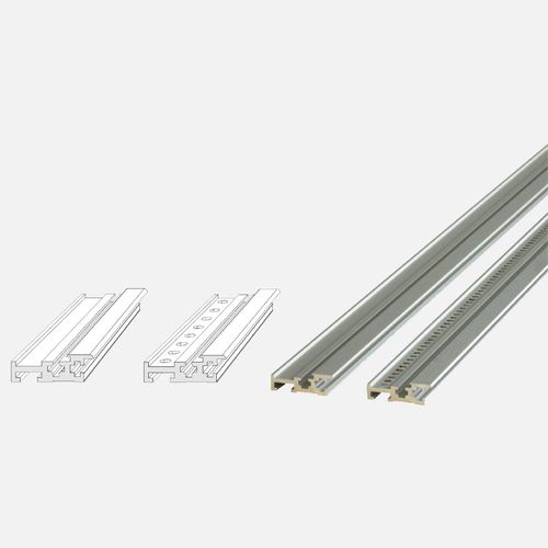 Perfil montagem - Gie-Tec GmbH - metálico / para rack de 19” / extrudado