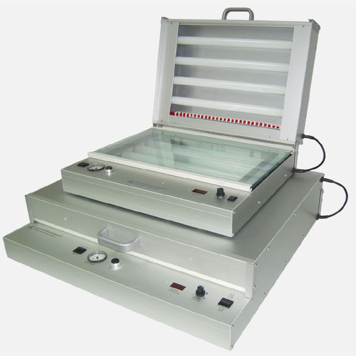 Mesa de gravação UV - Gie-Tec GmbH - para exposição dupla face / para laminado PCB fotossensível