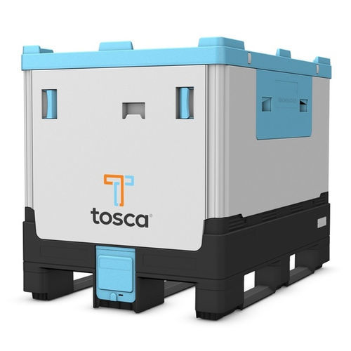 Caixa-palete em PP - Superior Hybrid 500 - Tosca - em aço / organizadora / de movimentação
