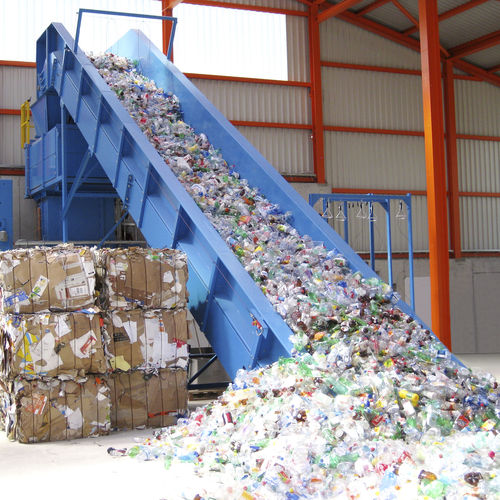 Transportador de esteira - RB - BOA RECYCLING EQUIPMENT BV - inclinado / de descarga / de acondicionamento