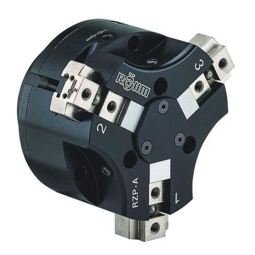 Garra de preensão pneumática - RZP-A 80 - RÖHM GmbH - angular / de 3 dedos / de movimentação