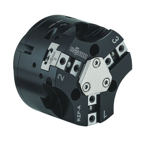 Garra de preensão pneumática - RZP-A 64 - RÖHM GmbH - angular / de 3 dedos / de movimentação