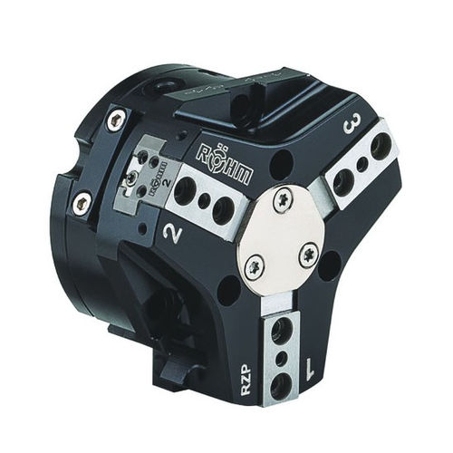 Garra de preensão pneumática - RZP-80 - RÖHM GmbH - angular / de 3 dedos / para robô industrial