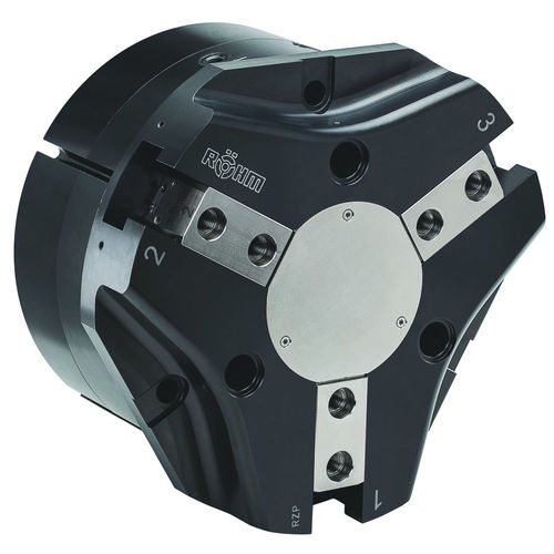 Garra de preensão pneumática - RZP-240 - RÖHM GmbH - angular / de 3 dedos / de movimentação