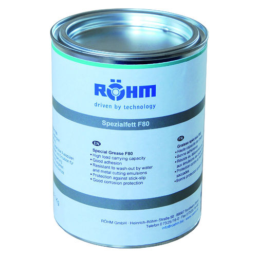 Graxa de lubrificação - F80 - RÖHM GmbH - para mandril / industrial
