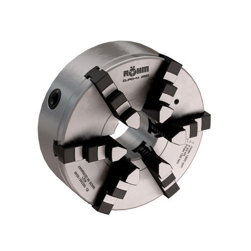 Placa de torno com 6 castanhas - Duro-M - RÖHM GmbH - com centro furado / cilíndrica / para peças a usinar