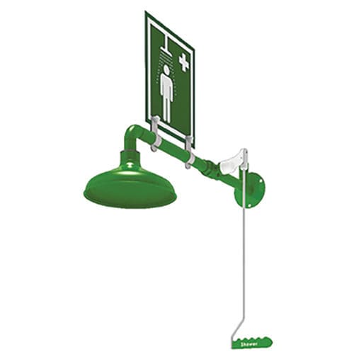 Chuveiro de segurança de parede - LAB-23GS/H - Hughes Safety Showers - não aquecido / para ambientes perigosos / para laboratório