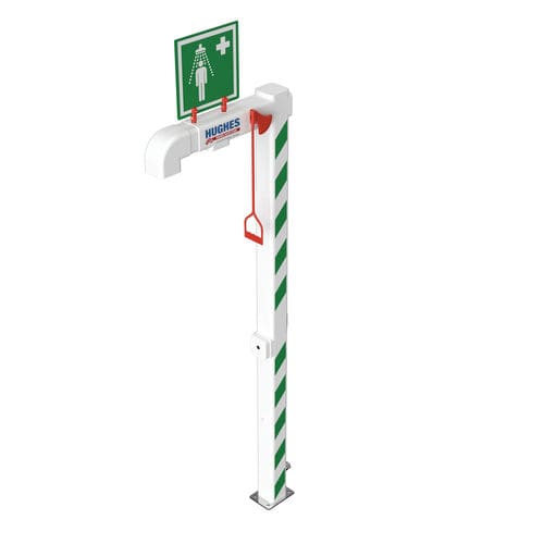 Chuveiro de segurança de piso - EXP-EJ-5GS - Hughes Safety Showers - para ambiente interno / para ambientes perigosos / para ambiente externo