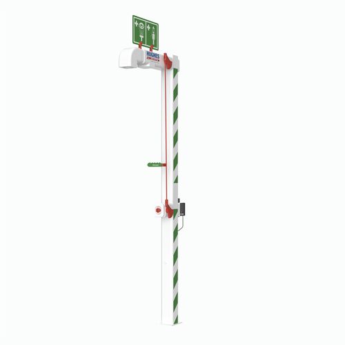 Chuveiro de segurança de piso - EXP-AH-5GS/10G - Hughes Safety Showers - com proteção contra congelamento / com múltiplas saídas / para ambientes perigosos