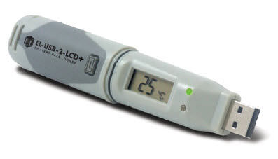 Registrador de dados de temperatura - -35 ... +80 °C, 0 - 100 % RH | EL-USB-2-LCD+ - Lascar Electronics - de umidade relativa / de ponto de condensação / USB