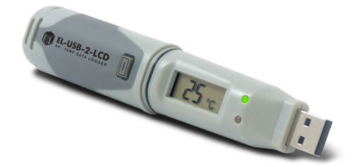Registrador de dados de temperatura - -35 ... +80 °C, 0 - 100%RH | EL-USB-2-LCD - Lascar Electronics - de umidade relativa / de ponto de condensação / USB