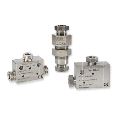 Conexão hidráulica - 21AVA4M series - Maximator GmbH - de roscar / em aço inoxidável / antivibrações
