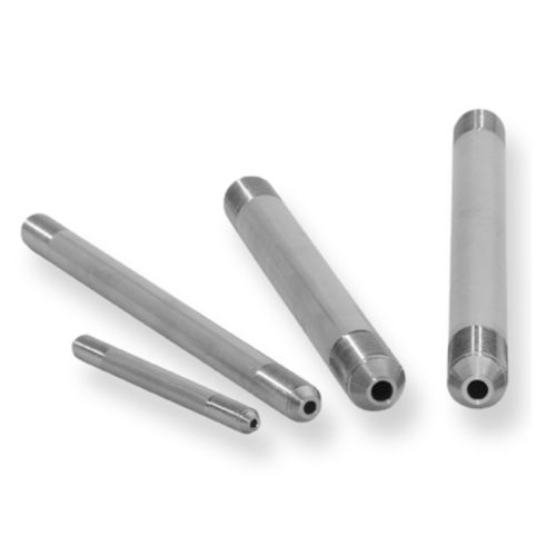 Niple em aço inoxidável - Maximator GmbH - reto / com rosca