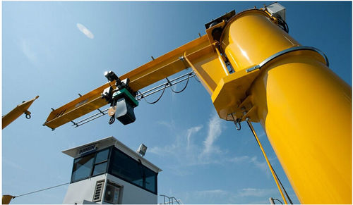 Guindaste de coluna - Henan Weihua Heavy Machinery Co., Ltd - de elevação / de rotação total / para máquina de obras