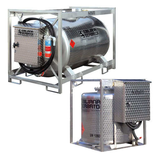 Tanque para matérias perigosas - Traspo® Inox  - Emiliana Serbatoi - em aço inoxidável / cilíndrico / de transporte