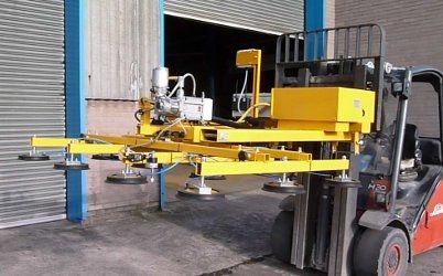 Balancim com ventosas para placas de vidro - max. 130 kg - Kilner Vacuumation - pivotante